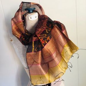 100% RAW SILK SCARF